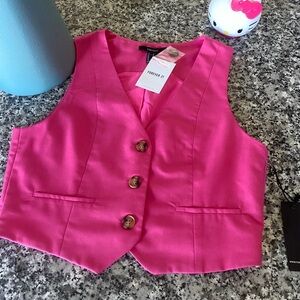 NWT Forever 21 Button Down Vest